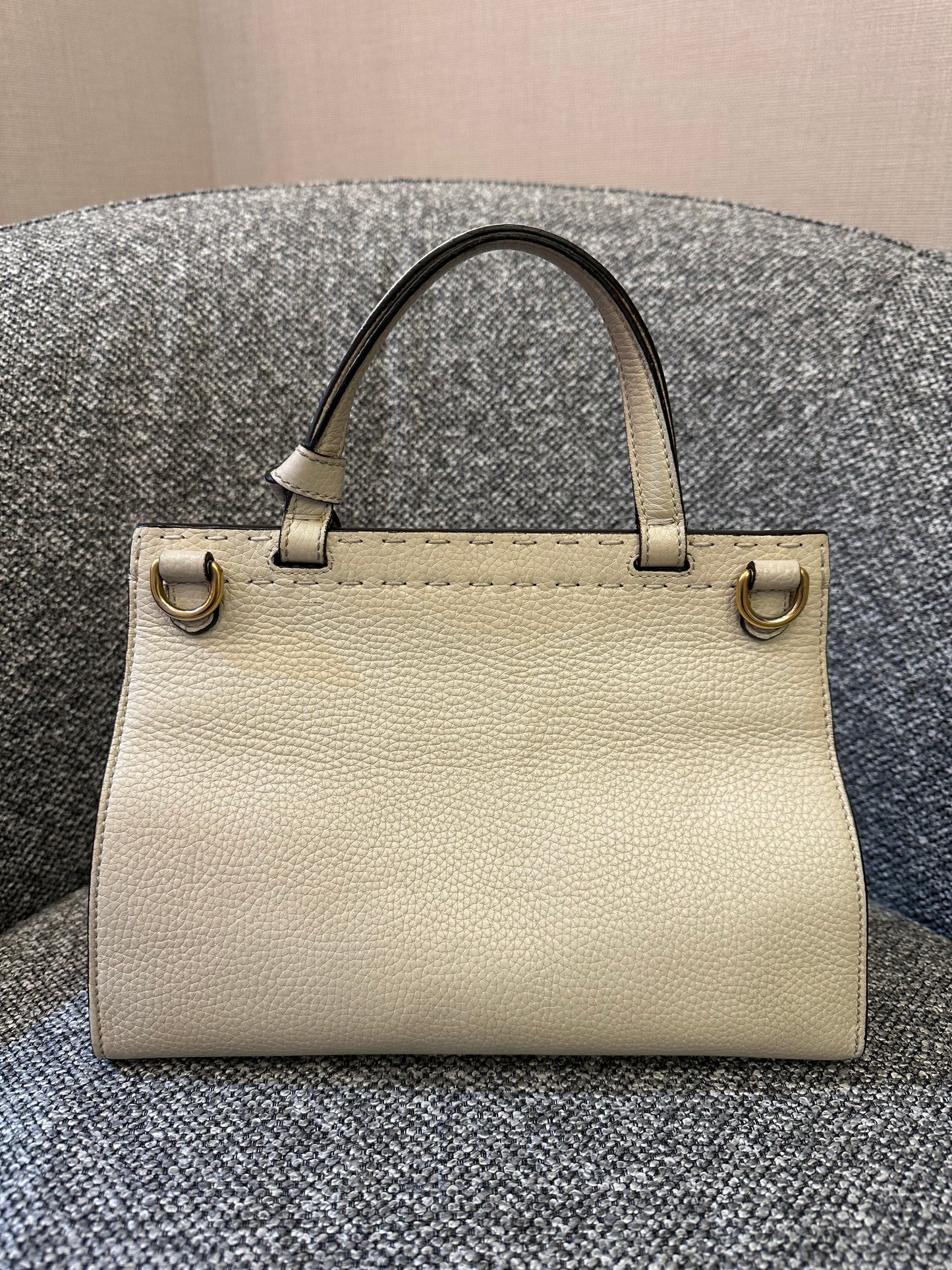 Gucci GG Marmont MIni Top Handle Bag in White