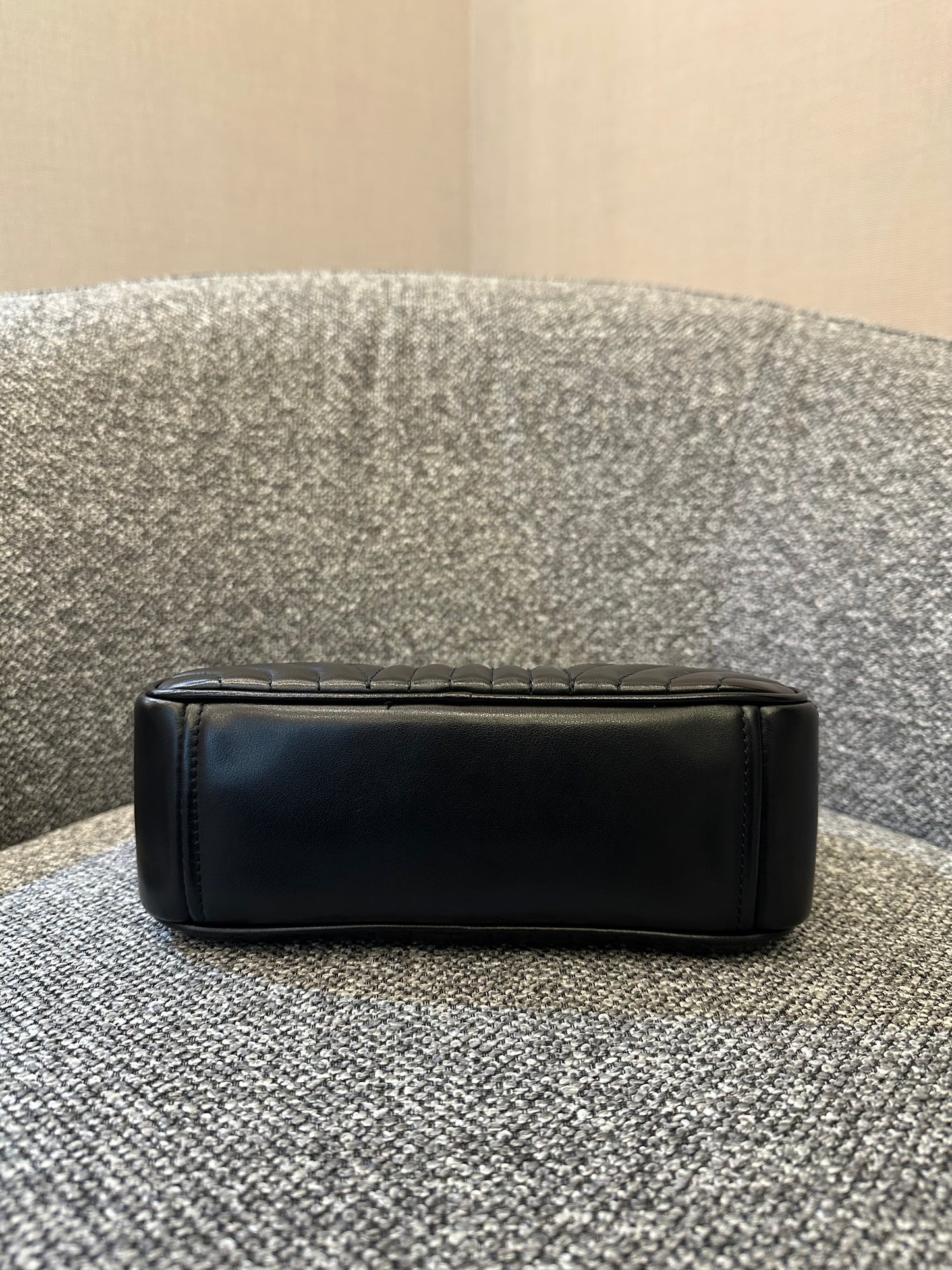 Prada Diagramme Camera Bag in Black with Silver Hardware