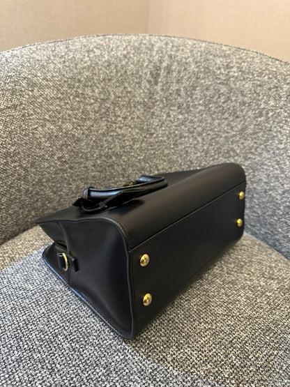 Yves Saint Laurent Baby Cabas in Black Leather