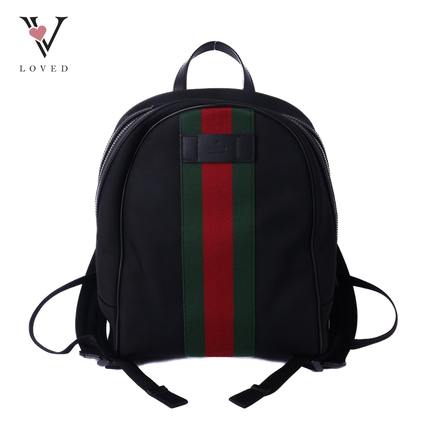 Black Canvas Techno Web Backpack