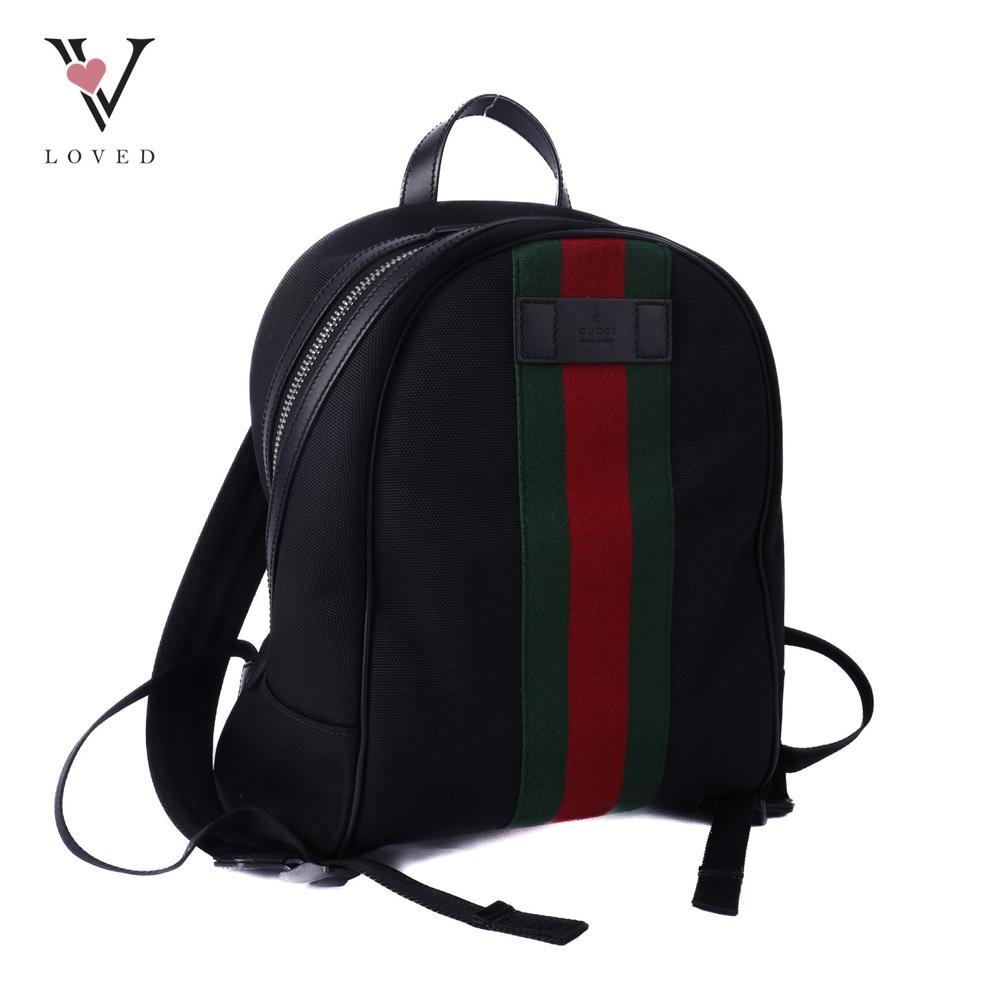 Black Canvas Techno Web Backpack
