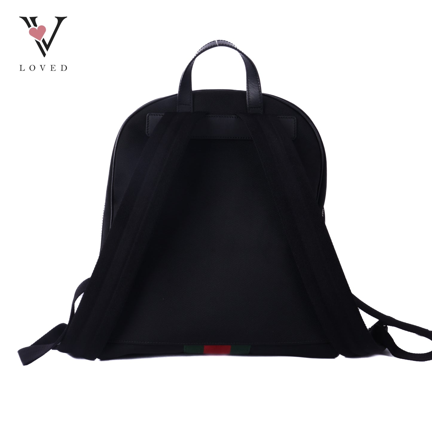 Black Canvas Techno Web Backpack