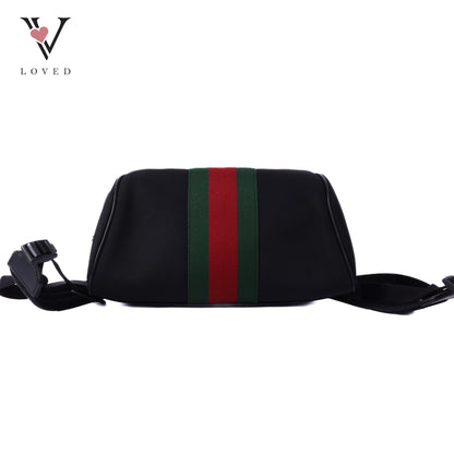 Black Canvas Techno Web Backpack