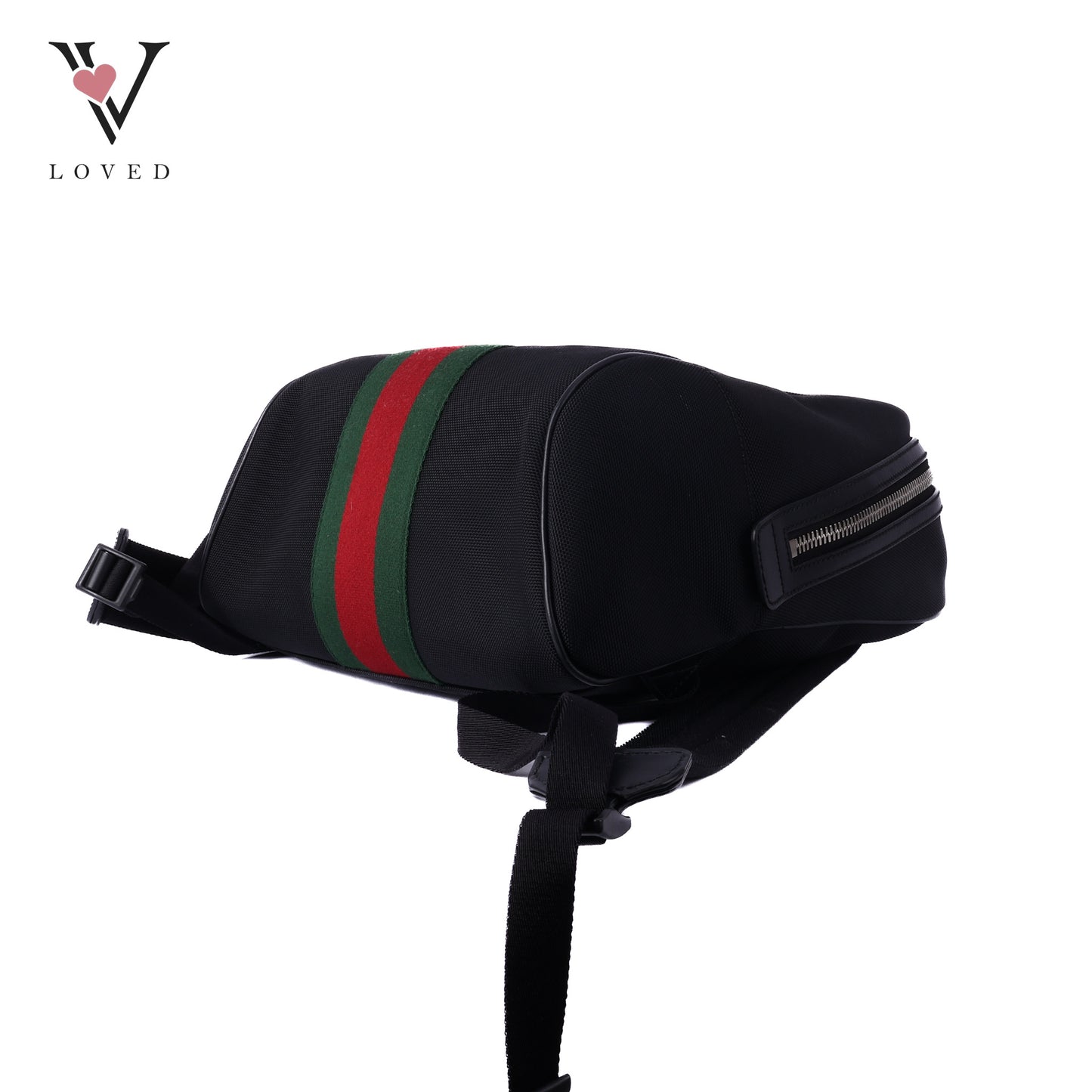 Black Canvas Techno Web Backpack
