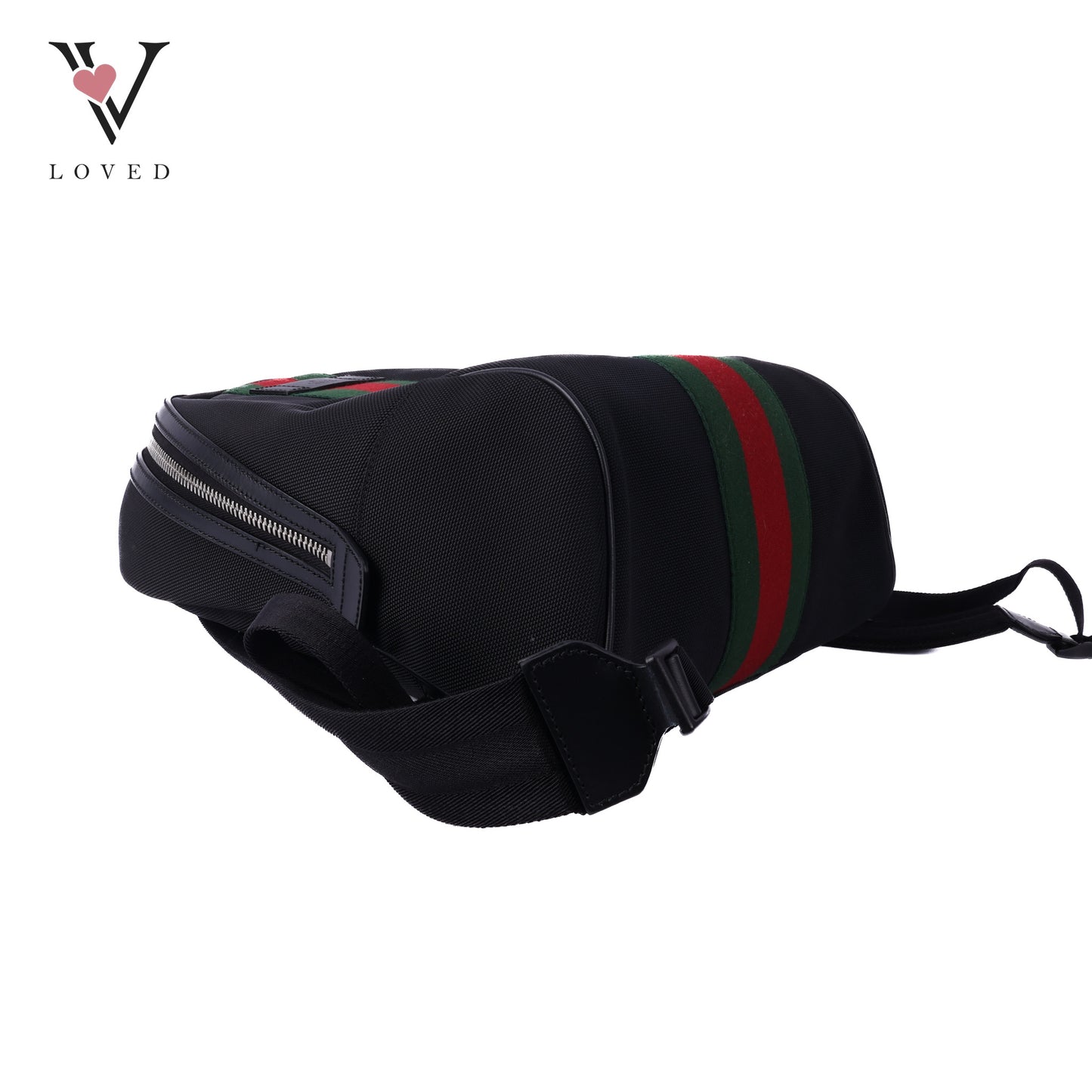 Black Canvas Techno Web Backpack