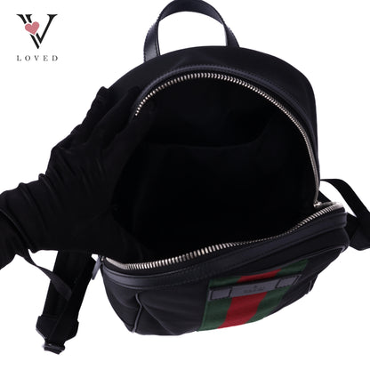 Black Canvas Techno Web Backpack