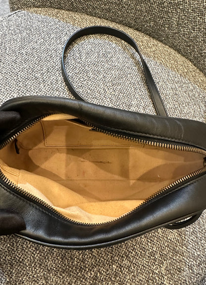 Gucci GG Marmont Camera Bag in Black Matelassé Leather