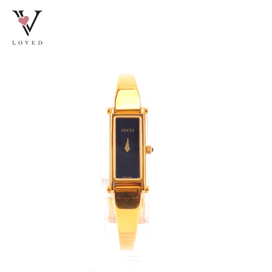Gucci Vintage 1500L Women's Gold-Plated Bangle Watch