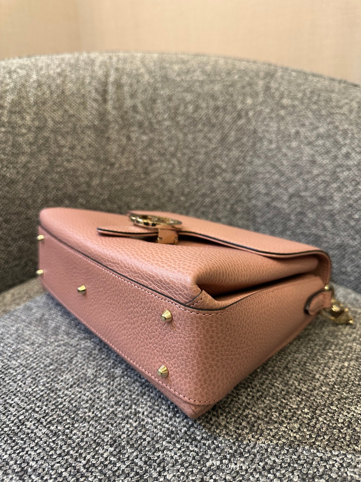 Gucci Interlocking G Top Handle Bag in Pink