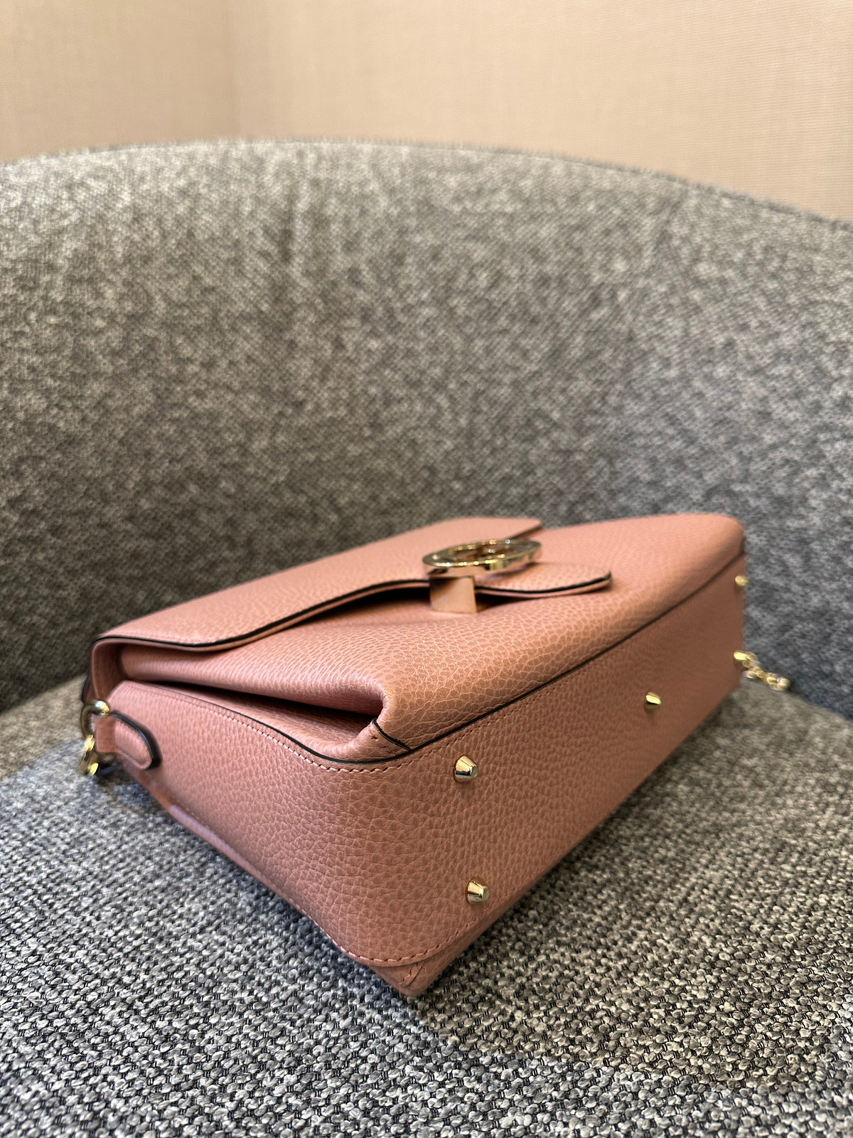Gucci Interlocking G Top Handle Bag in Pink