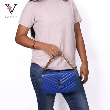 Cassandre Envelope Wallet On Chain Blue