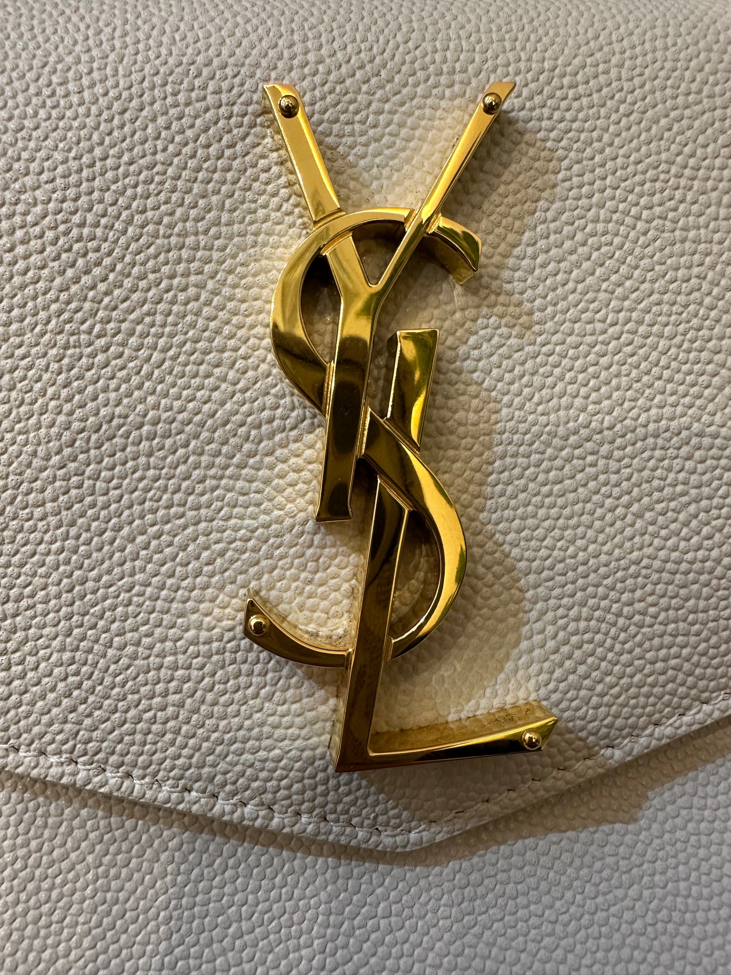 Yves Saint Laurent Uptown Pouch in White