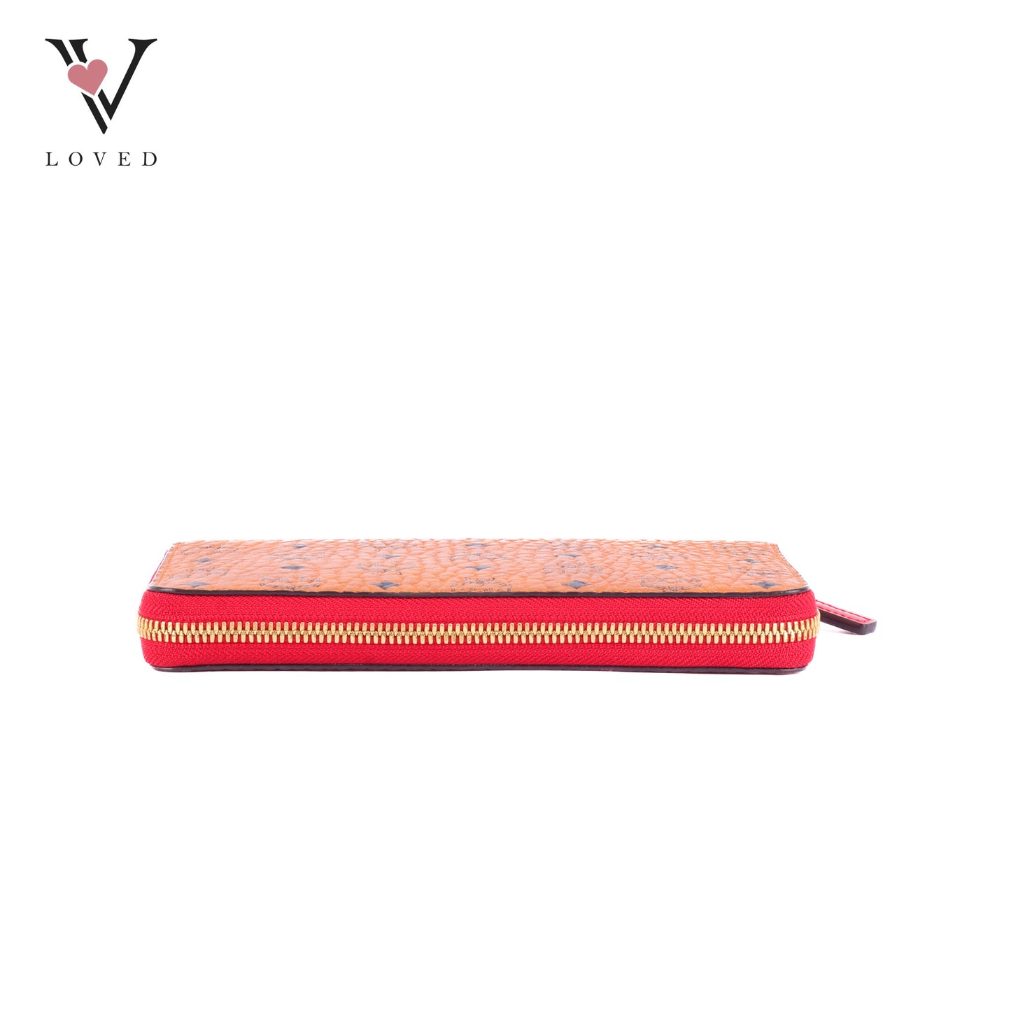 MCM Long Zip-Around Wallet in Visetos Monogram Coated Canvas