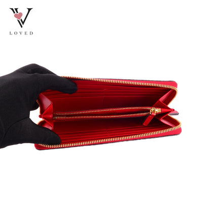 MCM Long Zip-Around Wallet in Visetos Monogram Coated Canvas