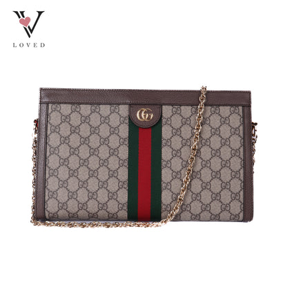 GG Supreme Sherry Line Ophidia Medium Shoulder Bag