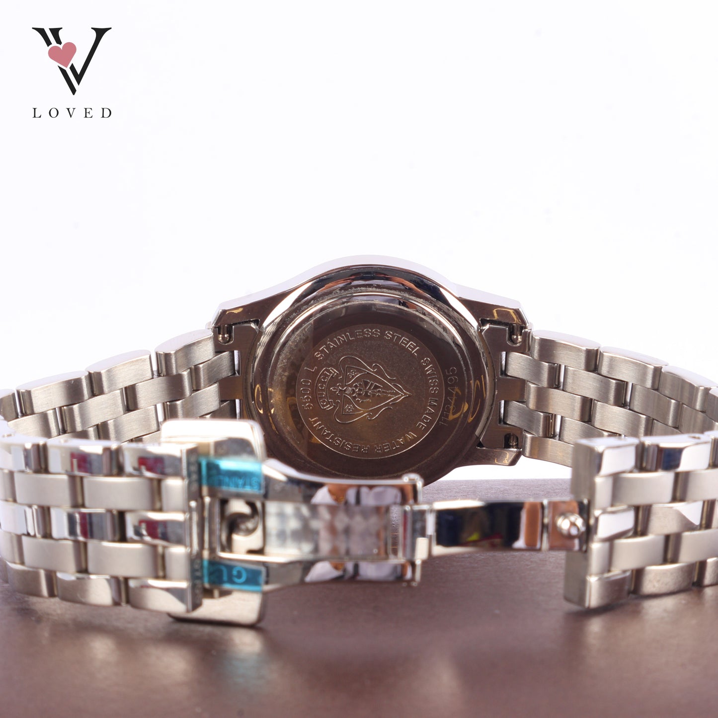 Gucci 5500L Classic Mother Of Pearl With Diamond Index Watch