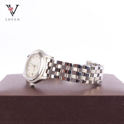 Gucci 5500L Classic Mother Of Pearl With Diamond Index Watch