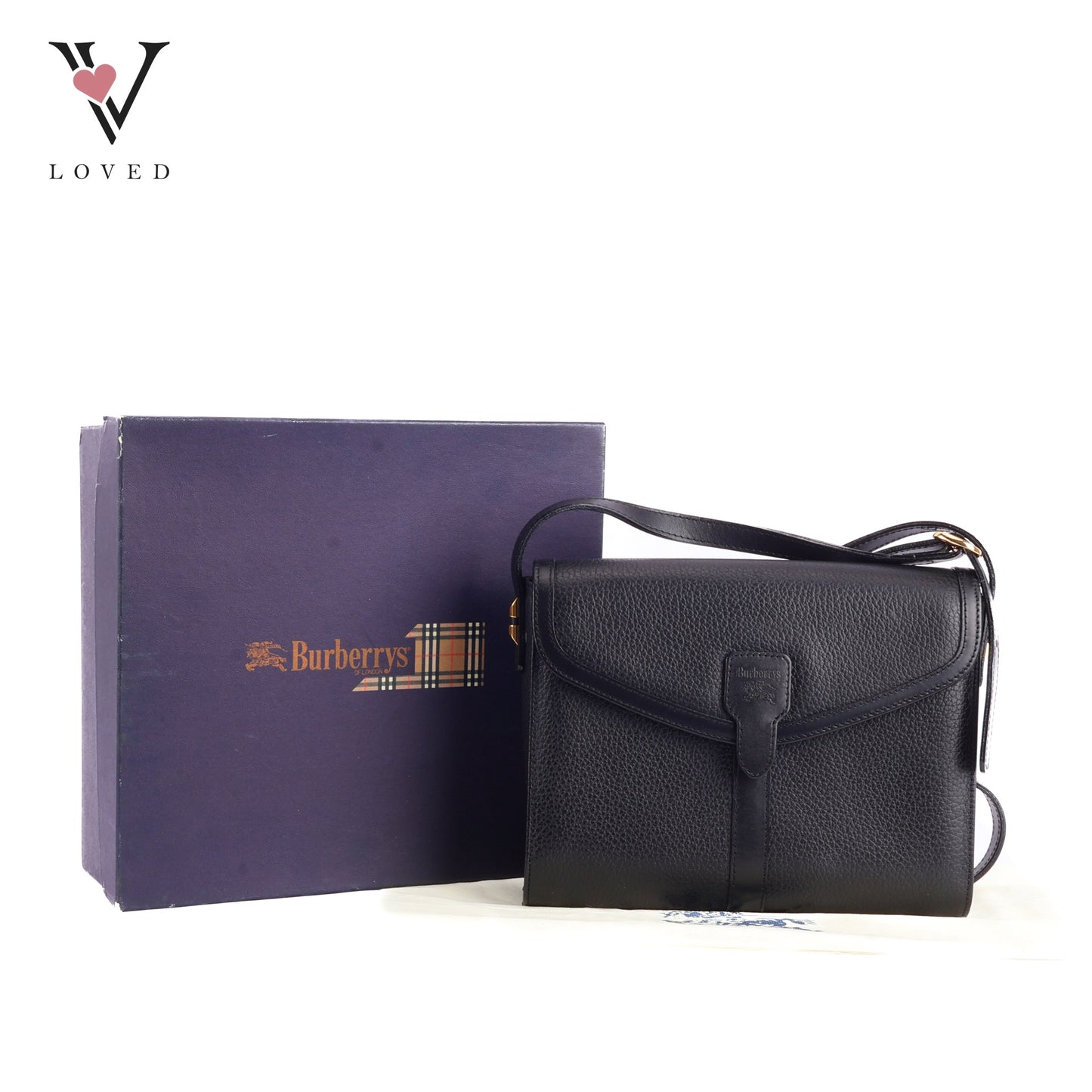 Burberry Black Leather Shoulder Bag