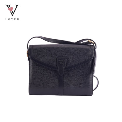 Burberry Black Leather Shoulder Bag