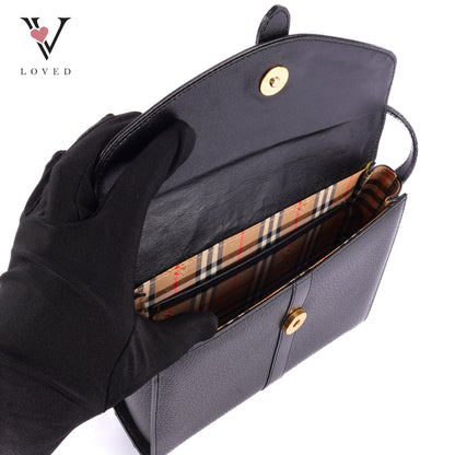 Burberry Black Leather Shoulder Bag