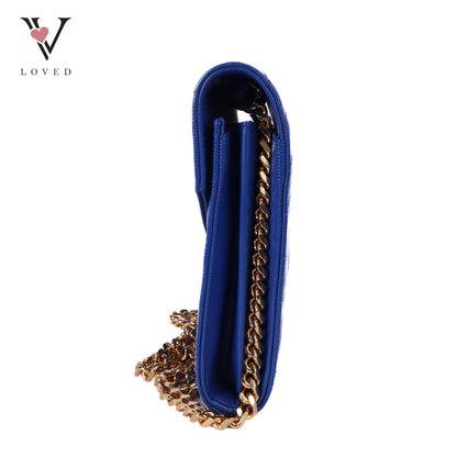 Cassandre Envelope Wallet On Chain Blue