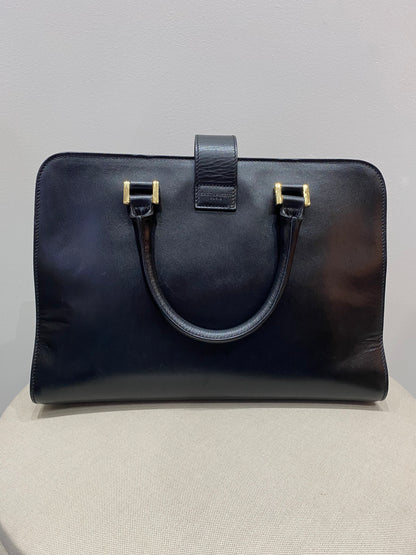 Yves Saint Laurent Baby Cabas in Black Leather