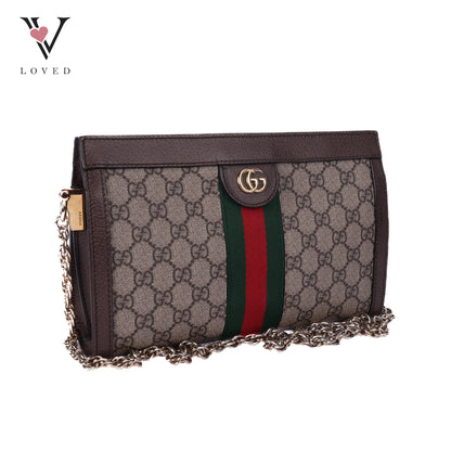 GG Supreme Sherry Line Ophidia Small Shoulder Bag