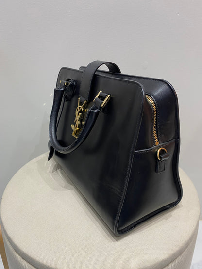 Yves Saint Laurent Baby Cabas in Black Leather