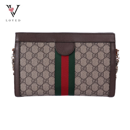GG Supreme Sherry Line Ophidia Small Shoulder Bag