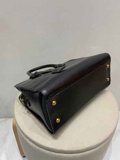 Yves Saint Laurent Baby Cabas in Black Leather