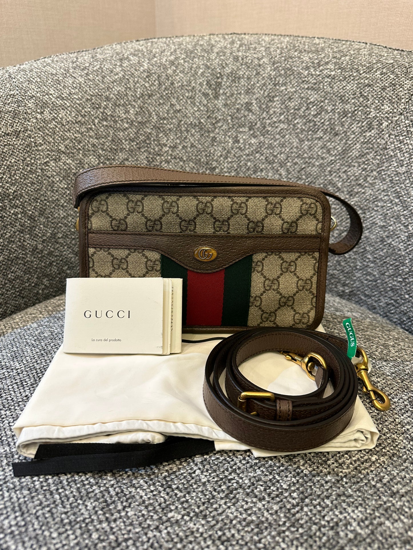 Gucci Ophidia Shoulder Bag GG Supreme Canvas