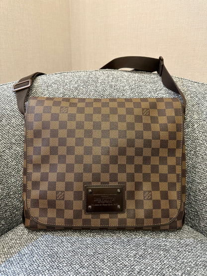 Louis Vuitton Brooklyn Messenger Bag in Damier Ebene