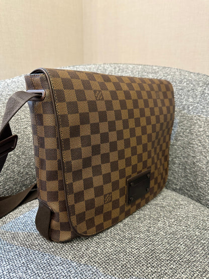 Louis Vuitton Brooklyn Messenger Bag in Damier Ebene