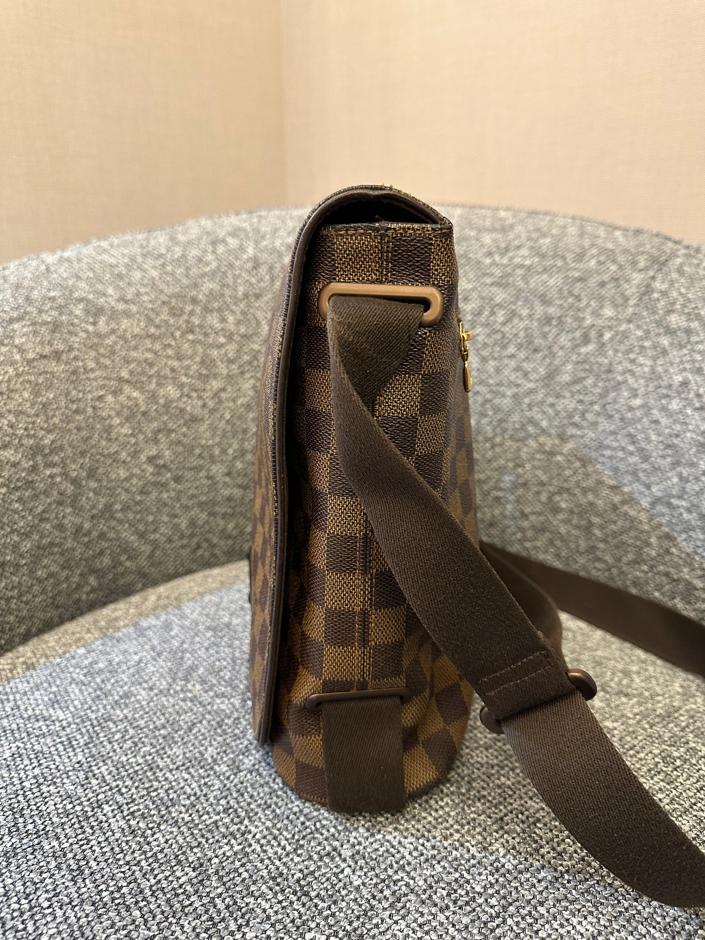 Louis Vuitton Brooklyn Messenger Bag in Damier Ebene