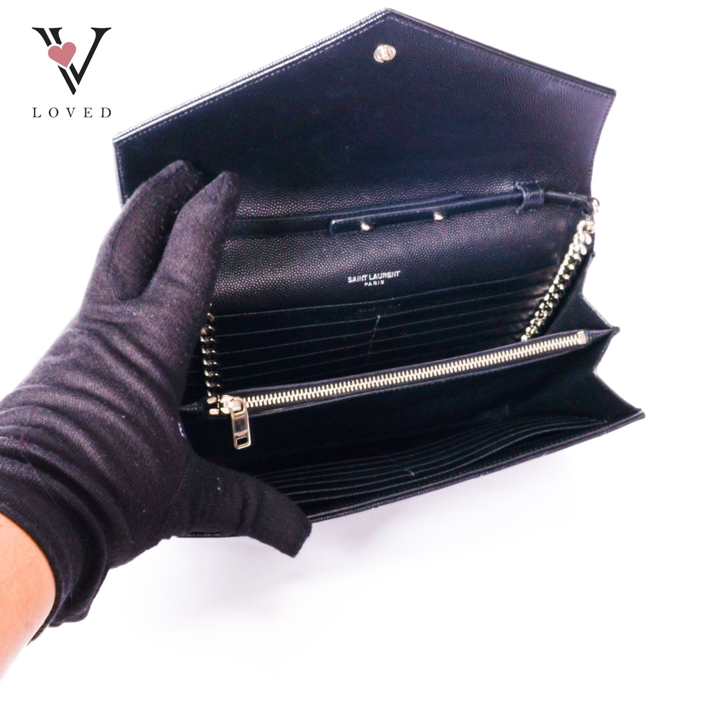 Cassandre Envelope Wallet On Chain Black