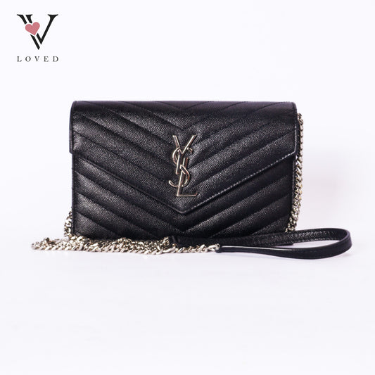 Cassandre Envelope Wallet On Chain Black Small