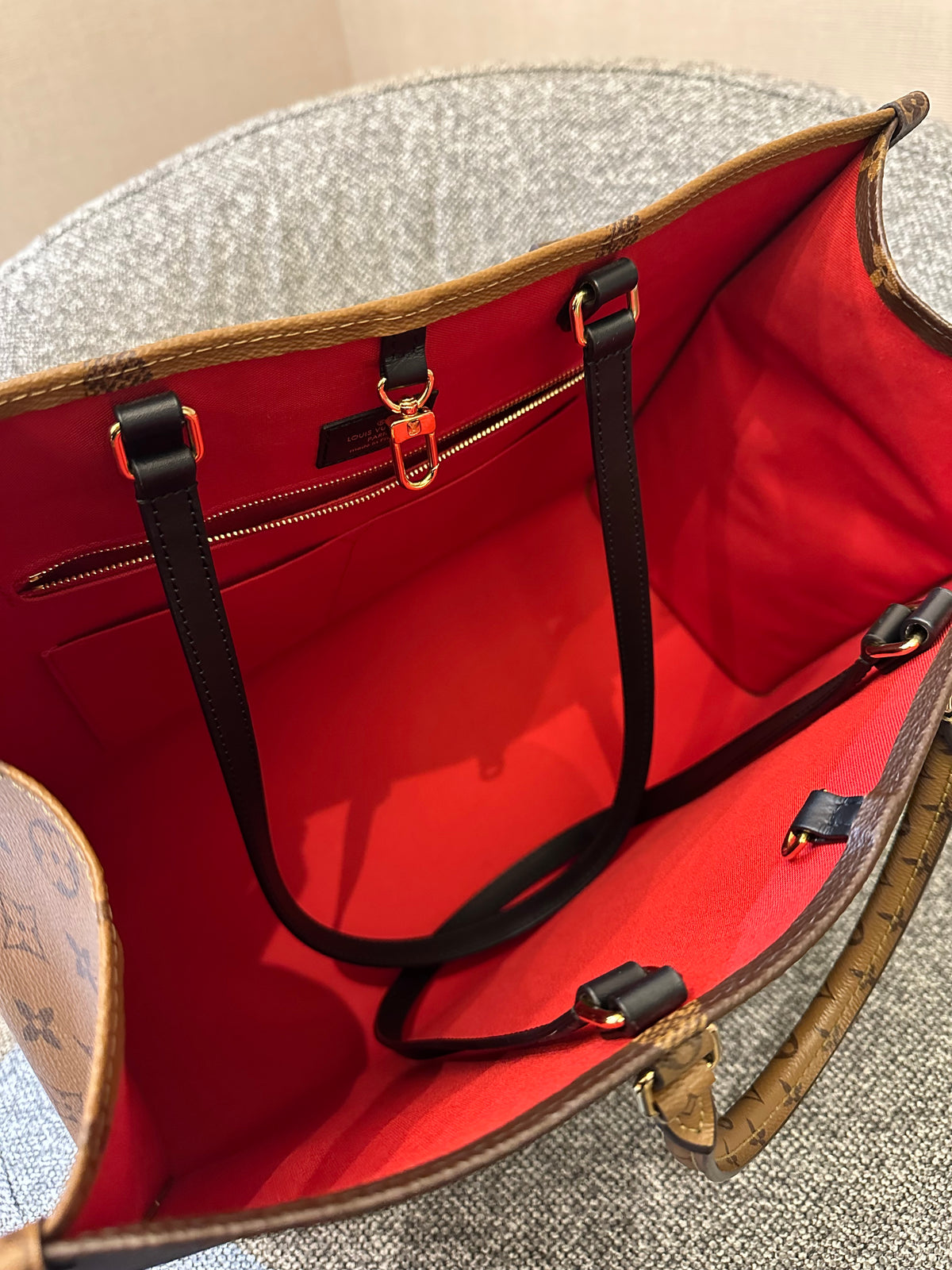 Louis Vuitton OnTheGo GM in Reverse Monogram