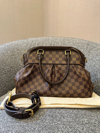 Louis Vuitton Trevi PM Handbag in Damier Ebene