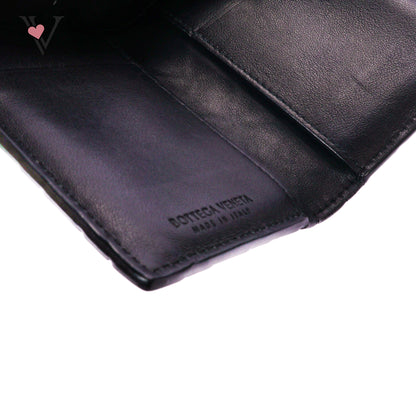 Intrecciato Flap Card Case