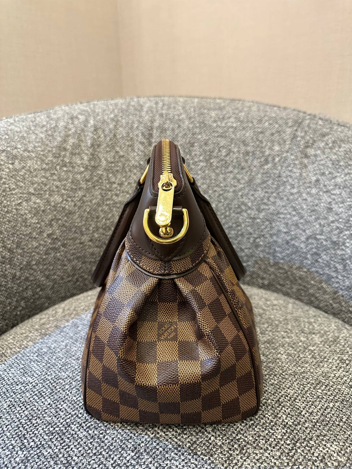 Louis Vuitton Trevi PM Handbag in Damier Ebene