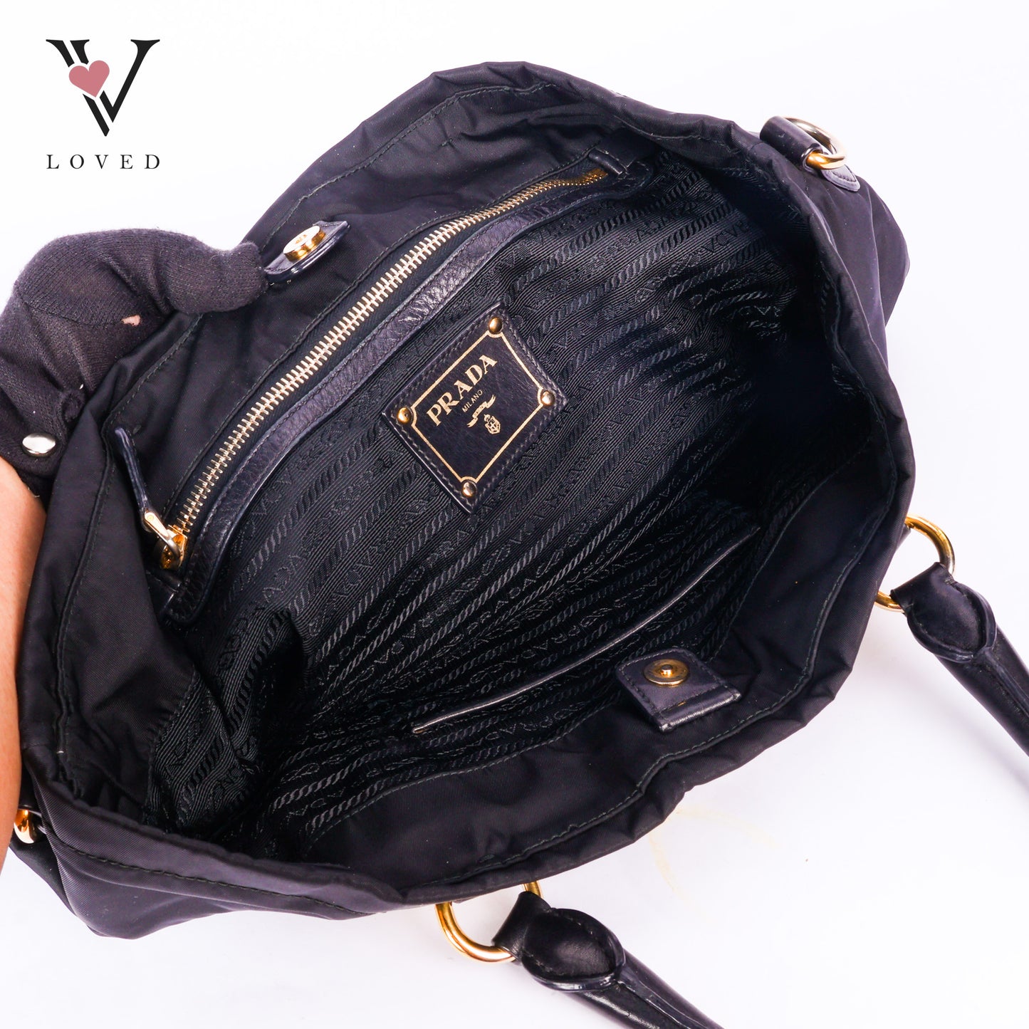 Tessuto Nylon Two- way Tote Bag