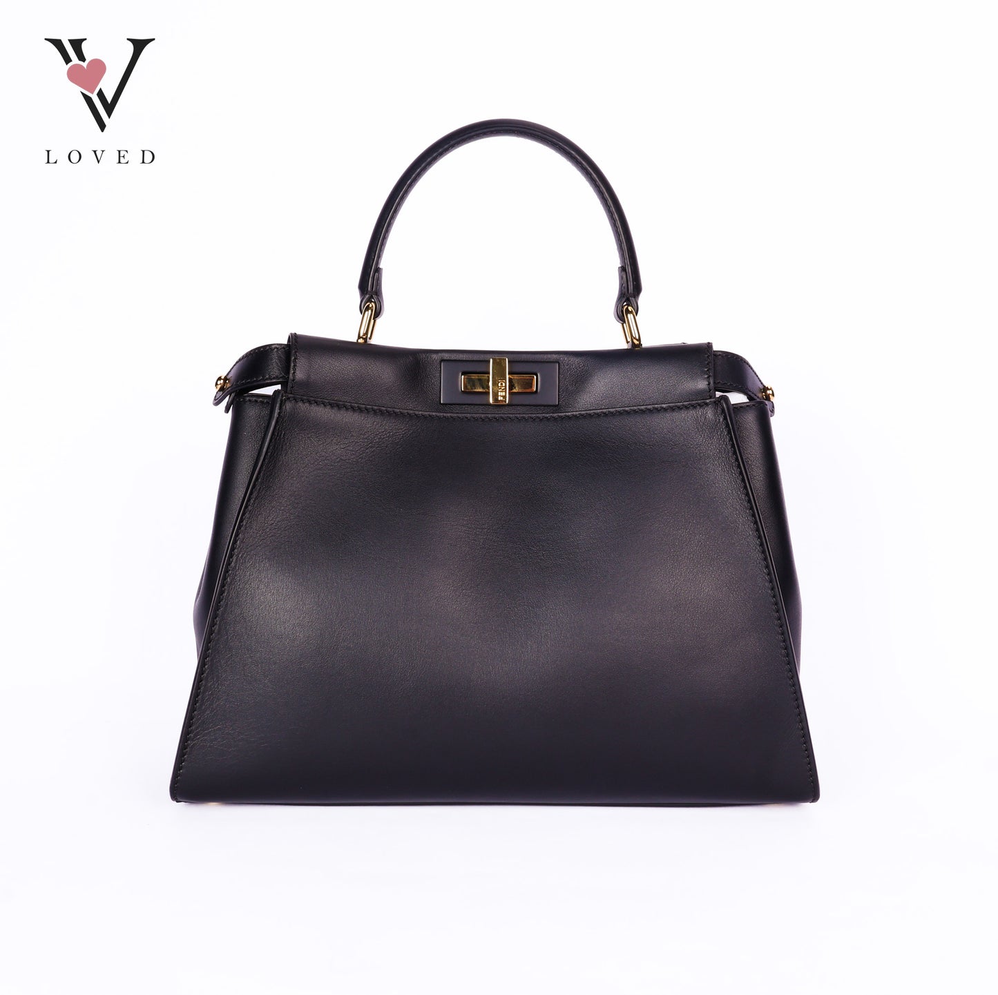 Peekaboo Soft Large Leather Black
