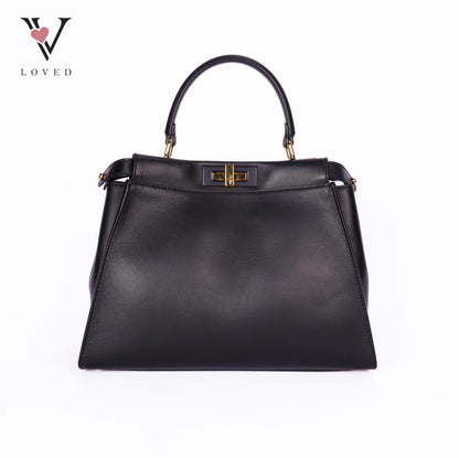 Peekaboo Soft Large Leather Black