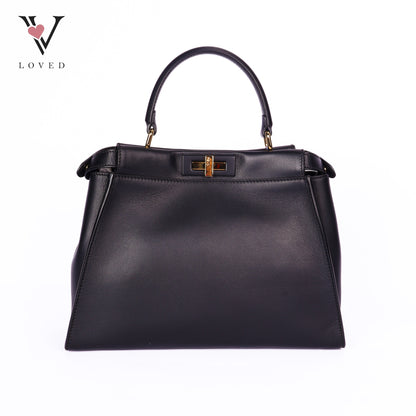Peekaboo Soft Large Leather Black