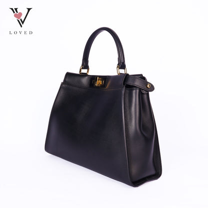 Peekaboo Soft Large Leather Black