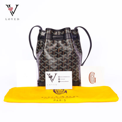 Goyardine Petit Flot Bucket Bag PM Black