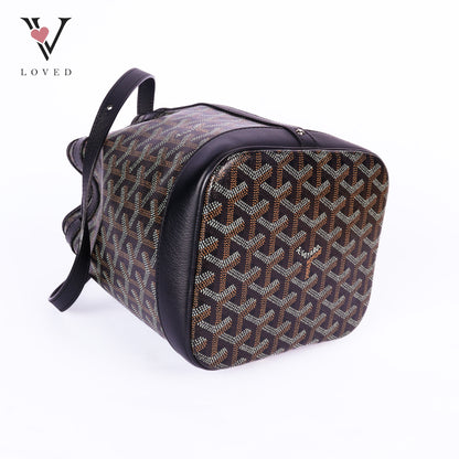 Goyardine Petit Flot Bucket Bag PM Black