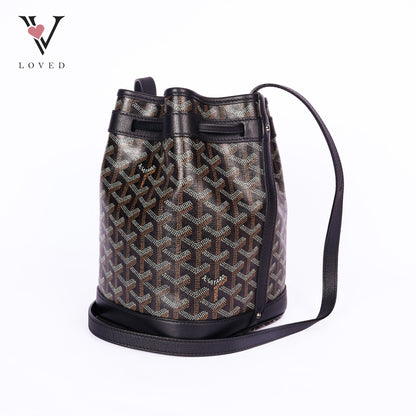 Goyardine Petit Flot Bucket Bag PM Black
