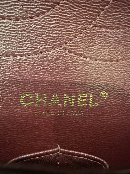 Chanel Classic Double Flap Jumbo Bag in Black Caviar Leather (Series 26)