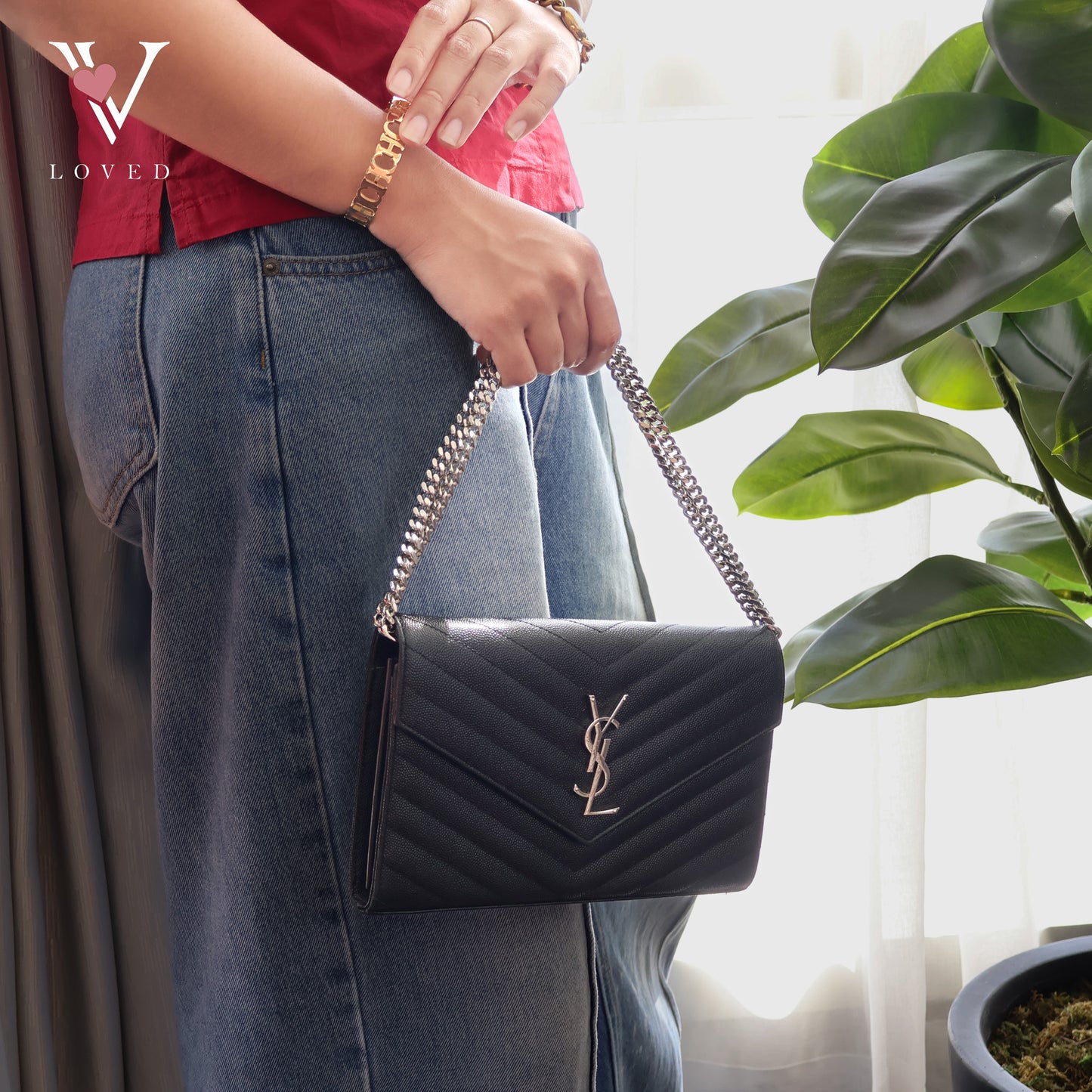 Cassandre Envelope Wallet On Chain Black